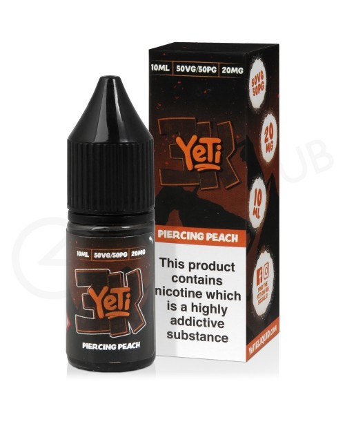 Piercing Peach E-Liquid by Yeti 3K Bar Salt