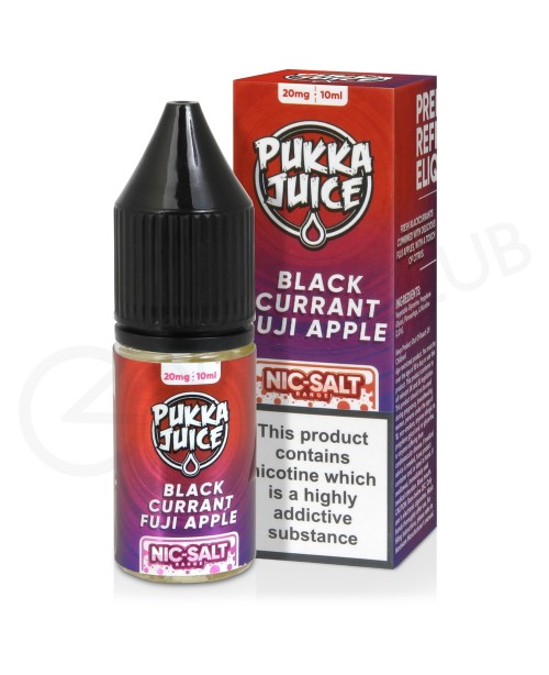 Blackcurrant Fuji Apple Nic Salt E-Liquid by Pukka...