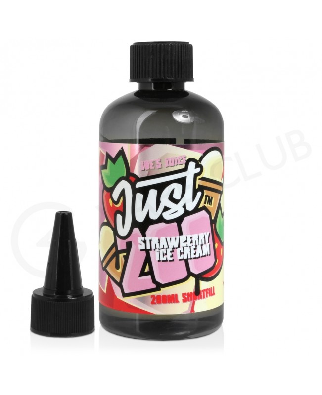 Strawberry Ice Cream Just 200 Shortfill E-Liquid by Joe's Juice 200ml