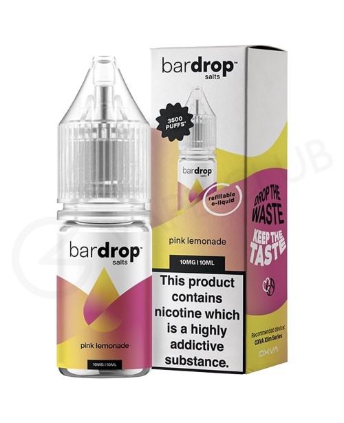 Pink Lemonade Nic Salt E-Liquid by Bar Drop Salts