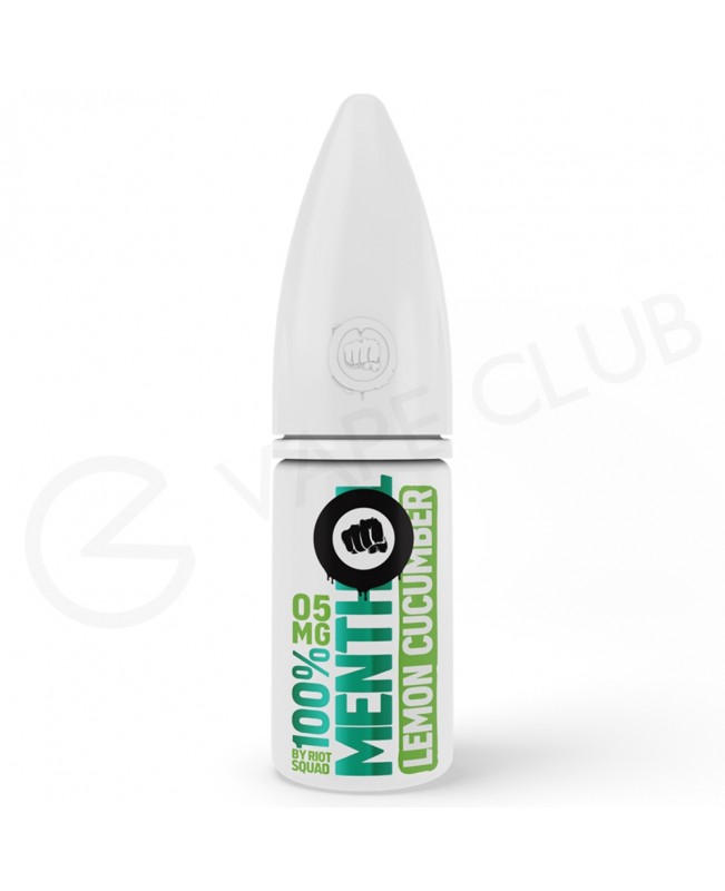 Lemon & Cucumber Menthol Hybrid Salt E-Liquid by Riot Squad