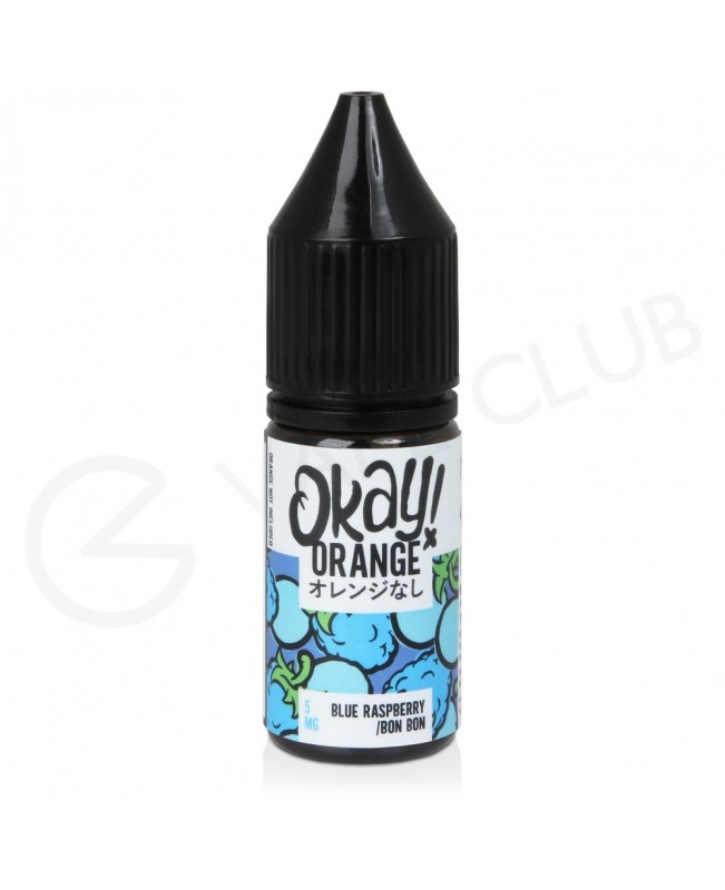 Blue Raspberry Bon Bon Nic Salt E-Liquid by Okay Orange