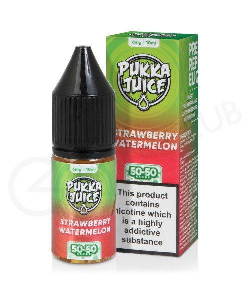 Strawberry Watermelon E-Liquid by Pukka Juice 50/5...