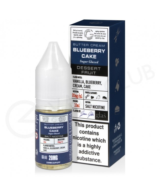 Blueberry Cake Nic Salt E-Liquid by Glas Basix