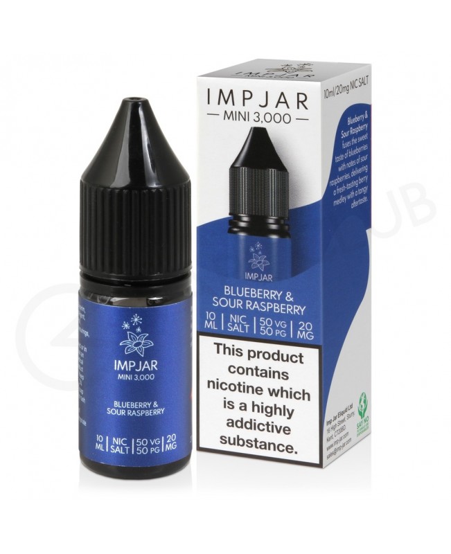 Blue Sour Raspberry Nic Salt E-Liquid by Imp Jar