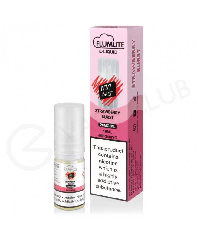 Strawberry Burst Nic Salt E-Liquid by Flumlite