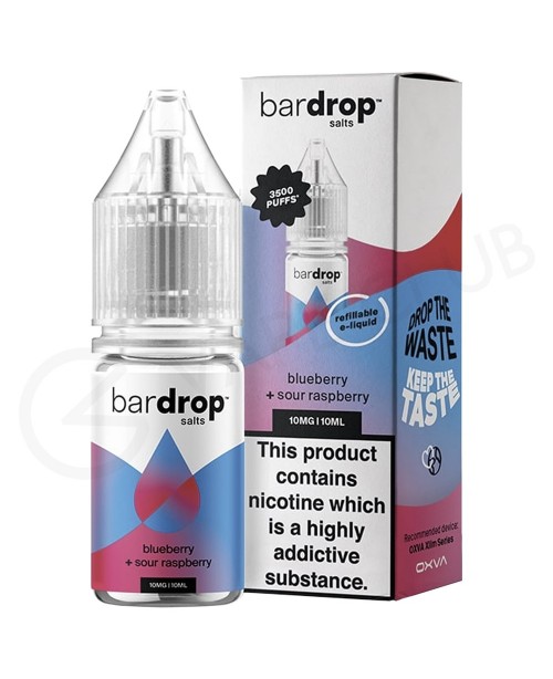 Blue Sour Raspberry Nic Salt E-Liquid by Bar Drop ...