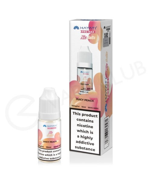 Juicy Peach E-Liquid by Hayati Pro Max Nic Salts