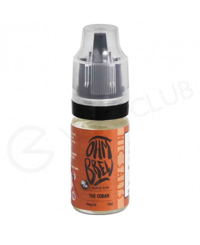 The Cuban E-liquid by Ohm Brew 50/50 Nic Salts