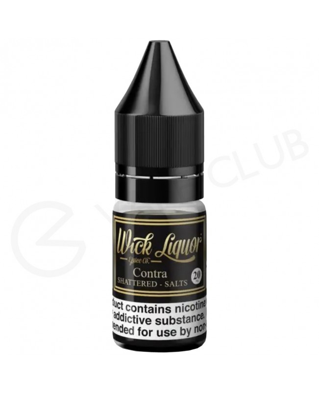 Contra Shattered Nic Salt E-Liquid by Wick Liquor