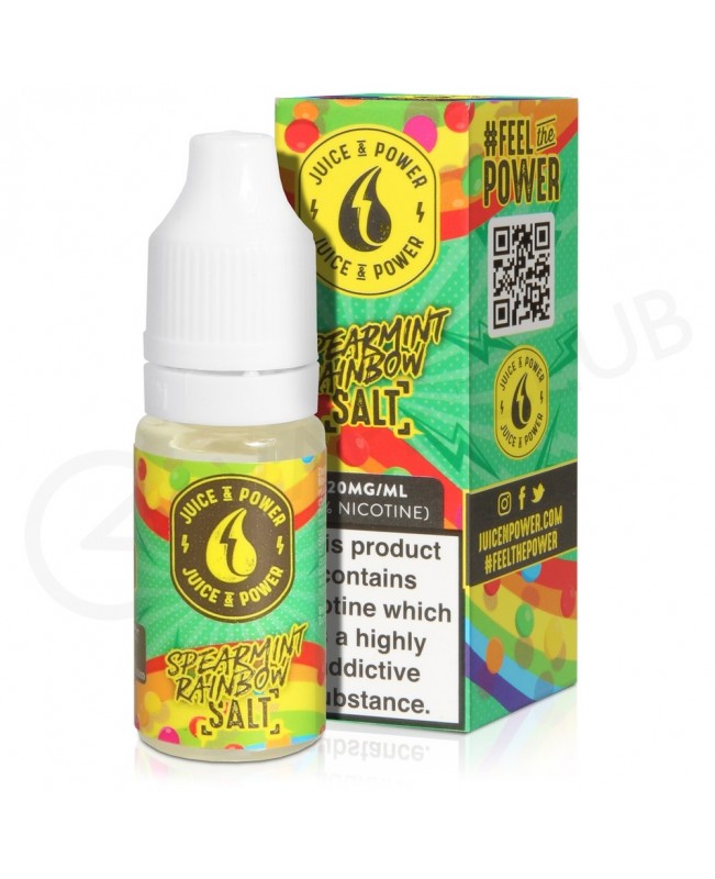 Spearmint Rainbow Nic Salt E-Liquid by Juice N Power