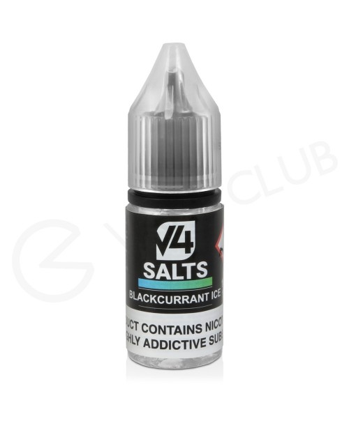 Blackcurrant Ice Nic Salt E-Liquid by V4 VAPOUR