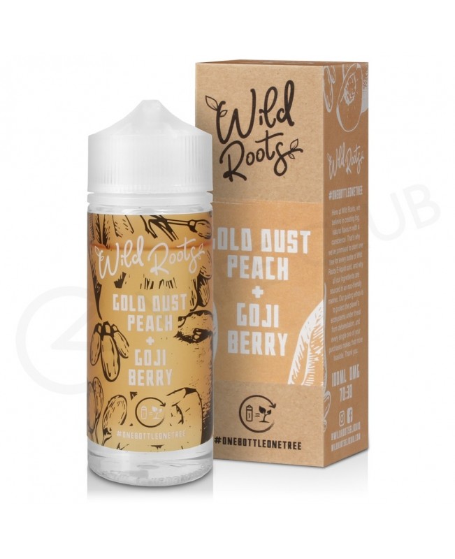 Gold Dust Peach & Goji Berry Shortfill E-Liquid by Wild Roots 100ml