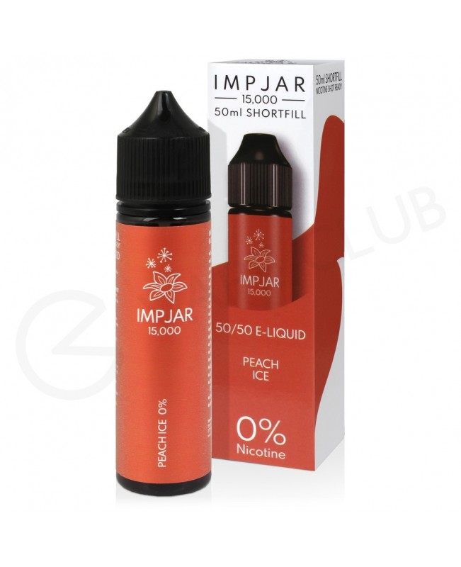 Peach Ice Shortfill E-Liquid by Imp Jar 50ml