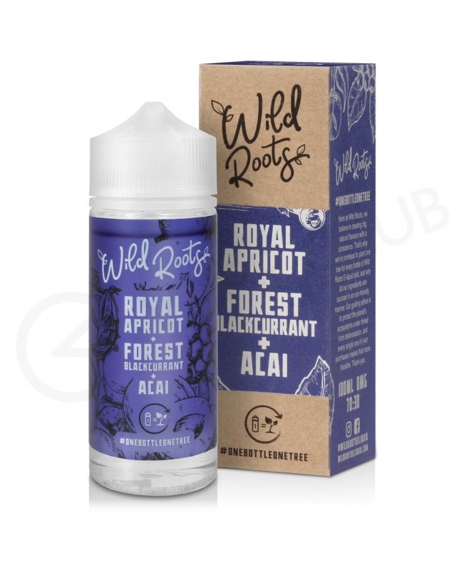 Royal Apricot, Forest Blackcurrant & Acai Shortfill E-Liquid by Wild Roots 100ml