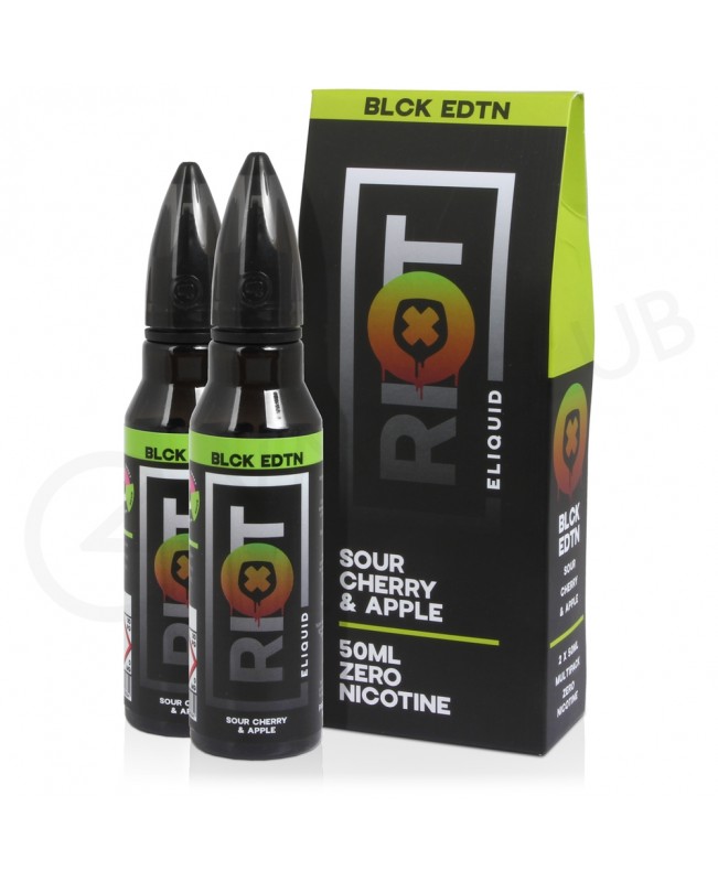 Sour Cherry & Apple Shortfill E-Liquid by Riot Squad Black Edition 100ml