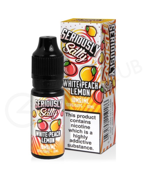 White Peach Lemon Nic Salt E-Liquid by Seriously F...