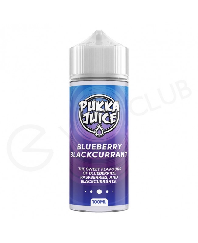 Blueberry Blackcurrant Shortfill E-Liquid by Pukka Juice 100ml