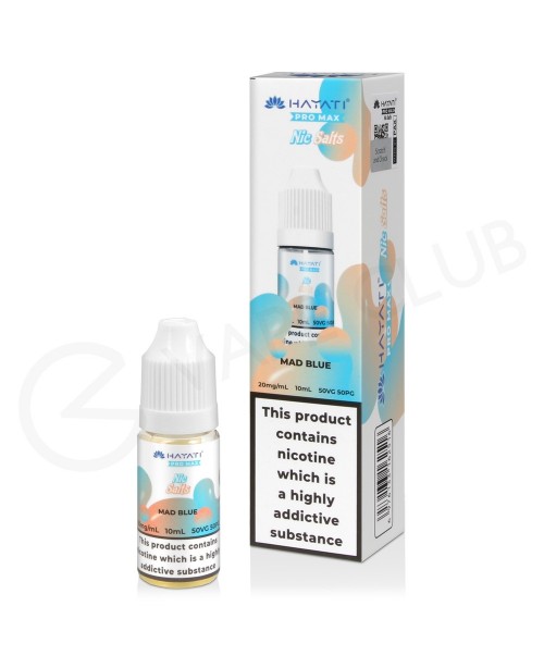 Mad Blue E-Liquid by Hayati Pro Max Nic Salt