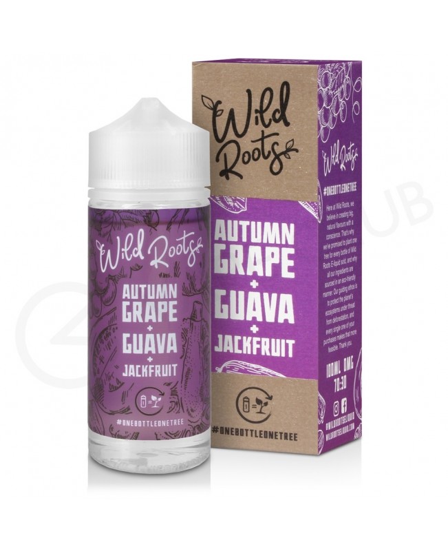 Autumn Grape, Guava & Jackfruit Shortfill E-Liquid by Wild Roots 100ml