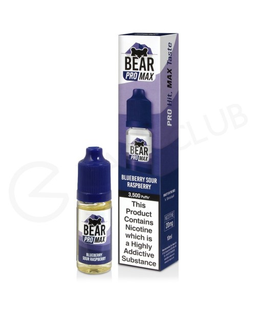 Blueberry Sour Raspberry Nic Salt E-Liquid by Bear...