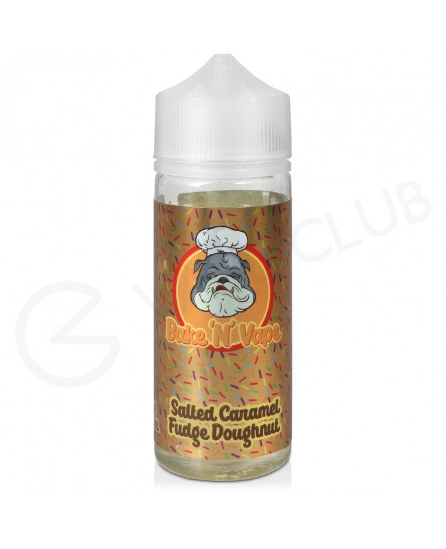 Salted Caramel Fudge Doughnut Shortfill E-Liquid by Bake N Vape 100ml