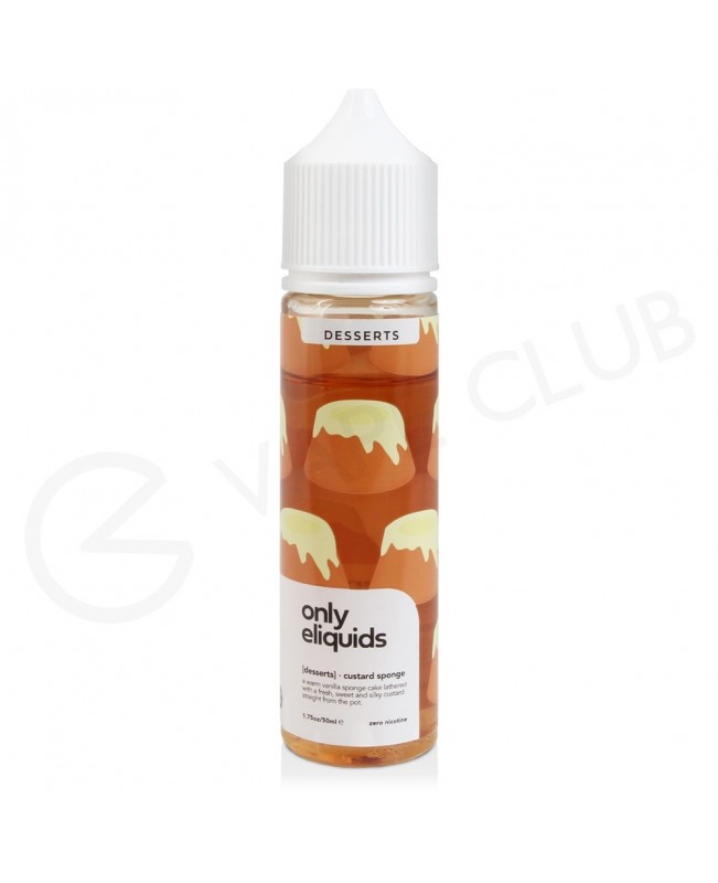 Custard Sponge Shortfill E-Liquid by Only Eliquids Desserts 50ml