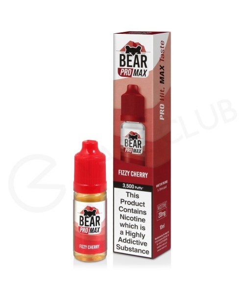 Fizzy Cherry Nic Salt E-Liquid by Bear Pro Max