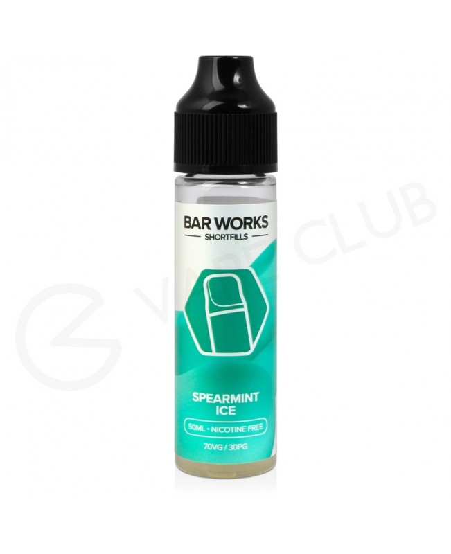 Spearmint Ice Shortfill E-Liquid by Bar Works 50ml