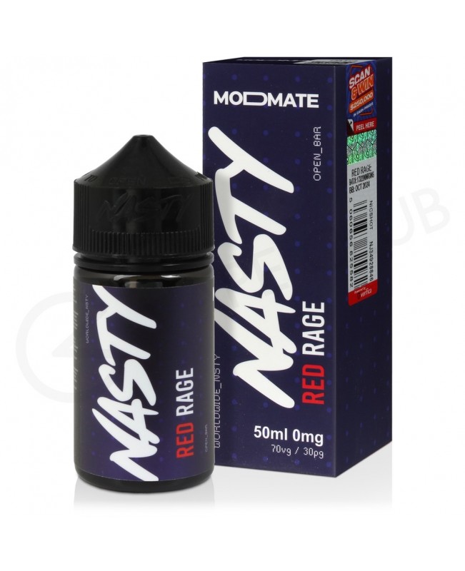 Red Rage Modmate Shortfill E-Liquid by Nasty 50ml