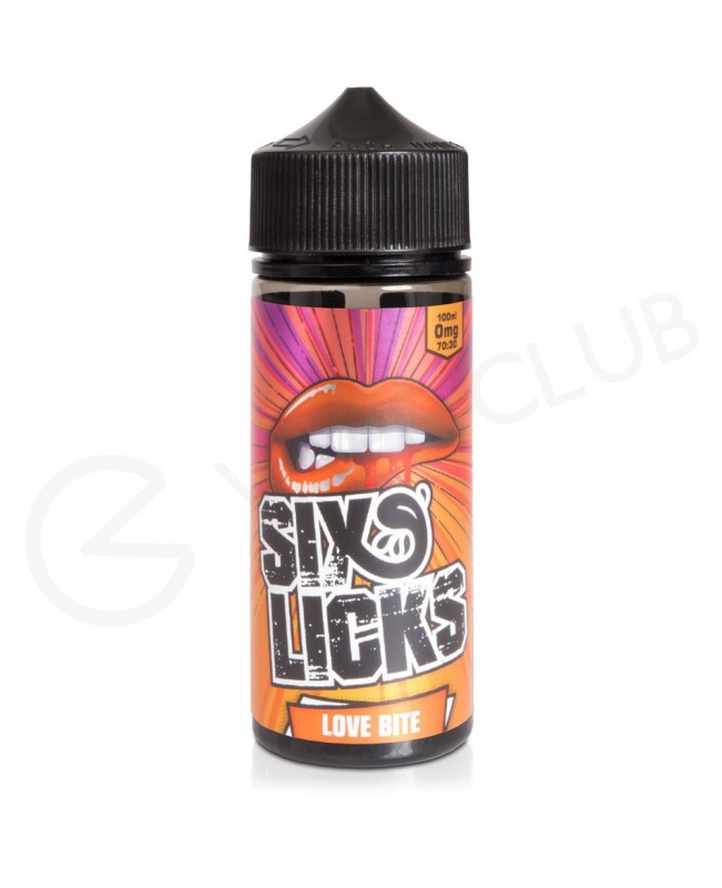 Love Bite Shortfill E-Liquid by Six Licks