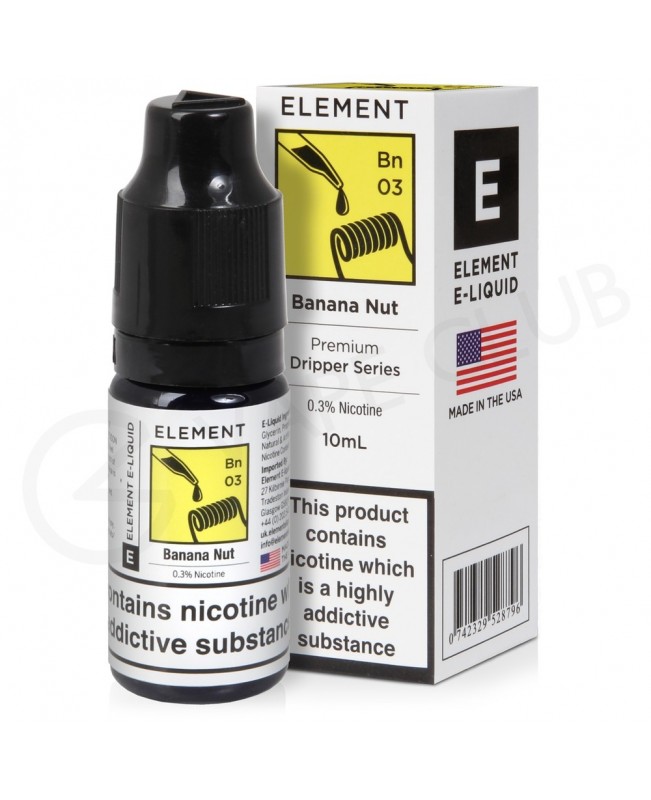 Banana Nut Dripper E-Liquid By Element