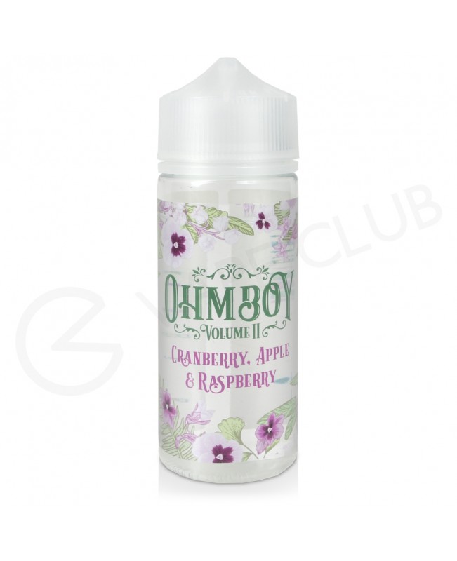 Cranberry, Apple & Raspberry Shortfill E-Liquid by Ohm Boy Volume II 100ml