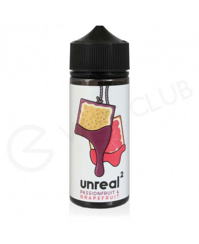 Passionfruit & Grapefruit Shortfill E-Liquid by Unreal 2 100ml