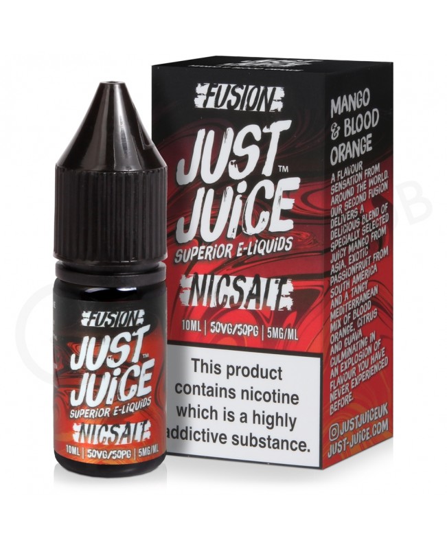 Mango & Blood Orange On Ice Nic Salt E-Liquid by Just Juice Fusion