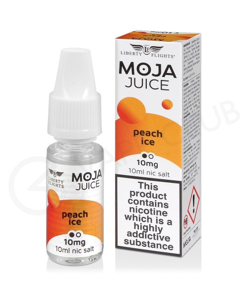 Peach Ice Nic Salt E-Liquid by Moja Juice