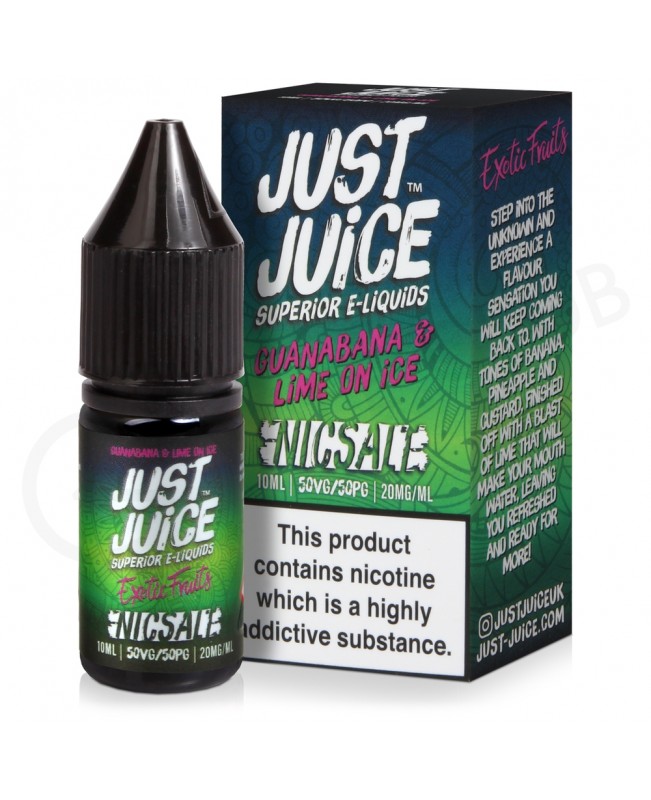 Guanabana & Lime On Ice Nic Salt E-Liquid by Just Juice Exotic Fruits