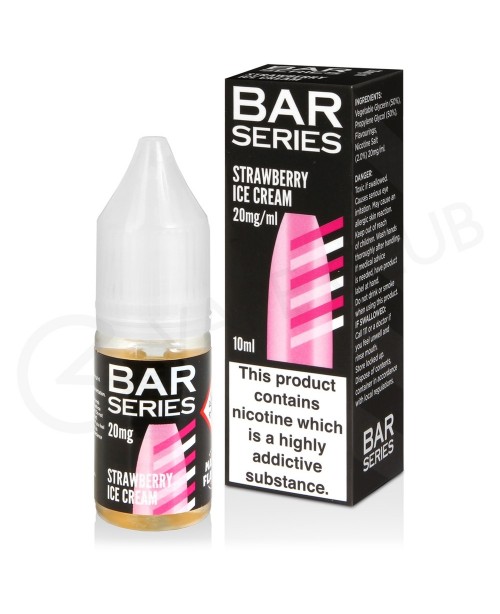 Strawberry Ice Cream Nic Salt E-Liquid by Bar Seri...