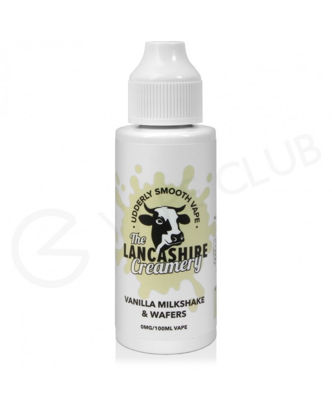 Vanilla Milkshake & Wafers Shortfill E-Liquid by The Lancashire Creamery 100ml