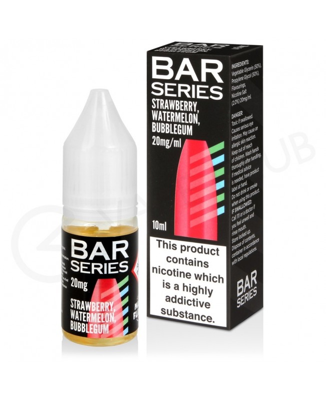 Strawberry Watermelon Bubblegum Nic Salt E-Liquid by Bar Series