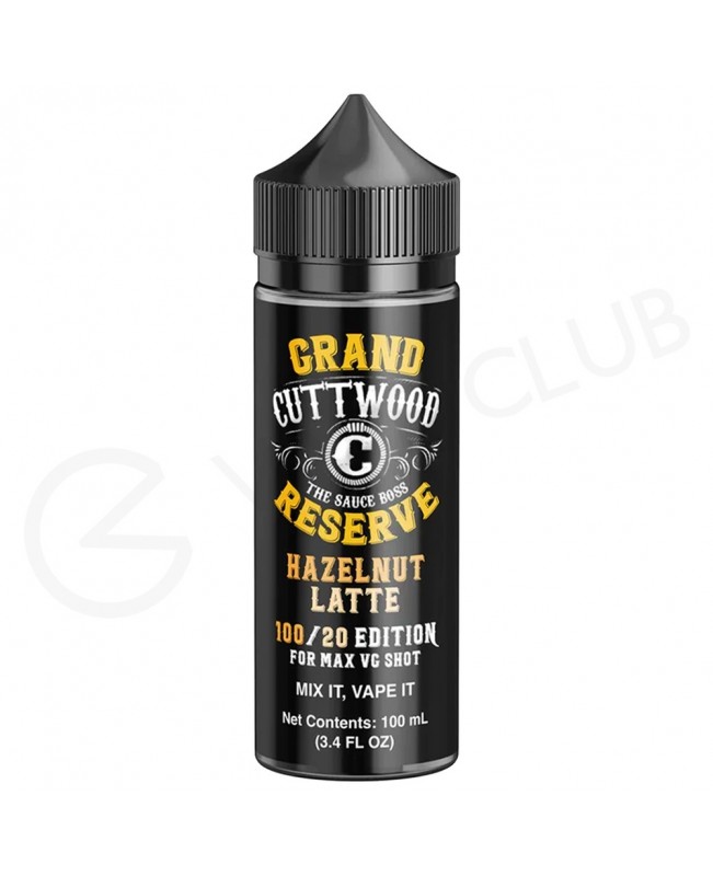 Hazelnut Latte Shortfill E-liquid by Cuttwood Grand Reserve 100ml