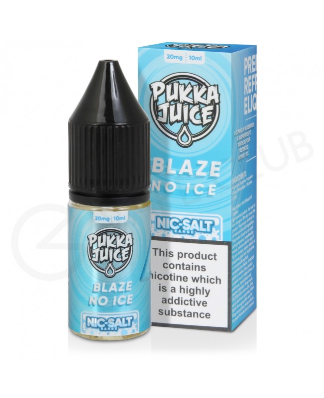 Blaze No Ice Nic Salt E-Liquid by Pukka Juice