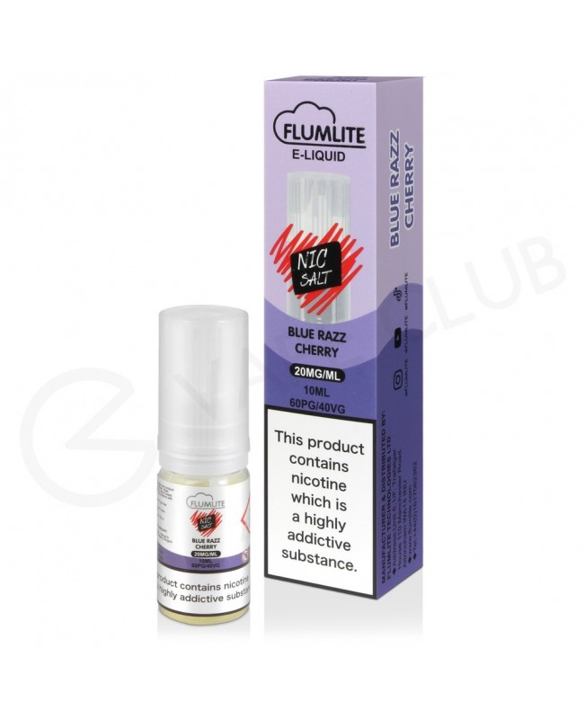 Blue Razz Cherry Nic Salt E-Liquid by Flumlite