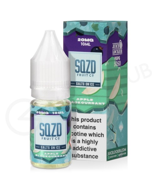 Apple Blackcurrant On Ice Nic Salt E-Liquid by SQZ...