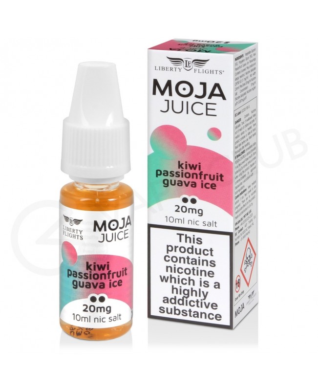 Kiwi Passionfruit Guava Ice Nic Salt E-Liquid by Moja Juice