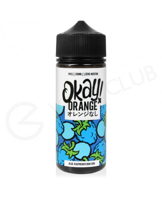 Blue Raspberry Bon Bon Shortfill E-Liquid by Okay Orange 100ml