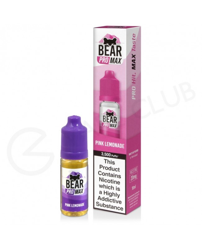 Pink Lemonade Nic Salt E-Liquid by Bear Pro Max