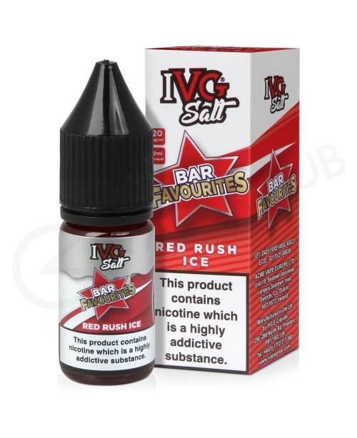 Red Rush Ice Nic Salt E-Liquid by IVG Bar Salt Fav...