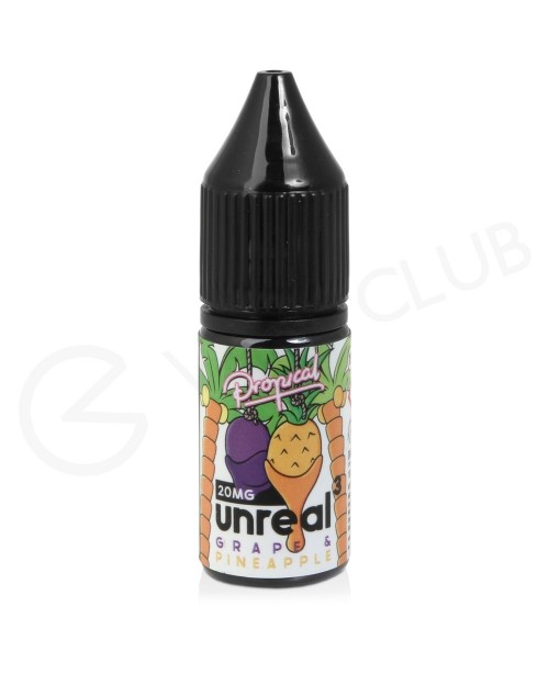 Grape & Pineapple Nic Salt E-Liquid by Unreal ...