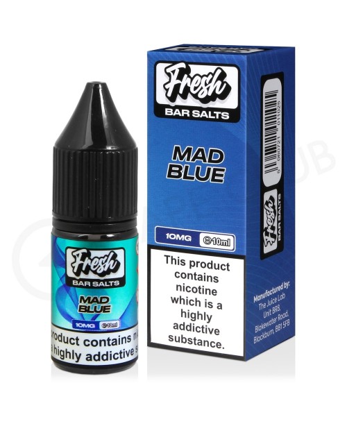 Mad Blue Nic Salt E-Liquid by Fresh Bar